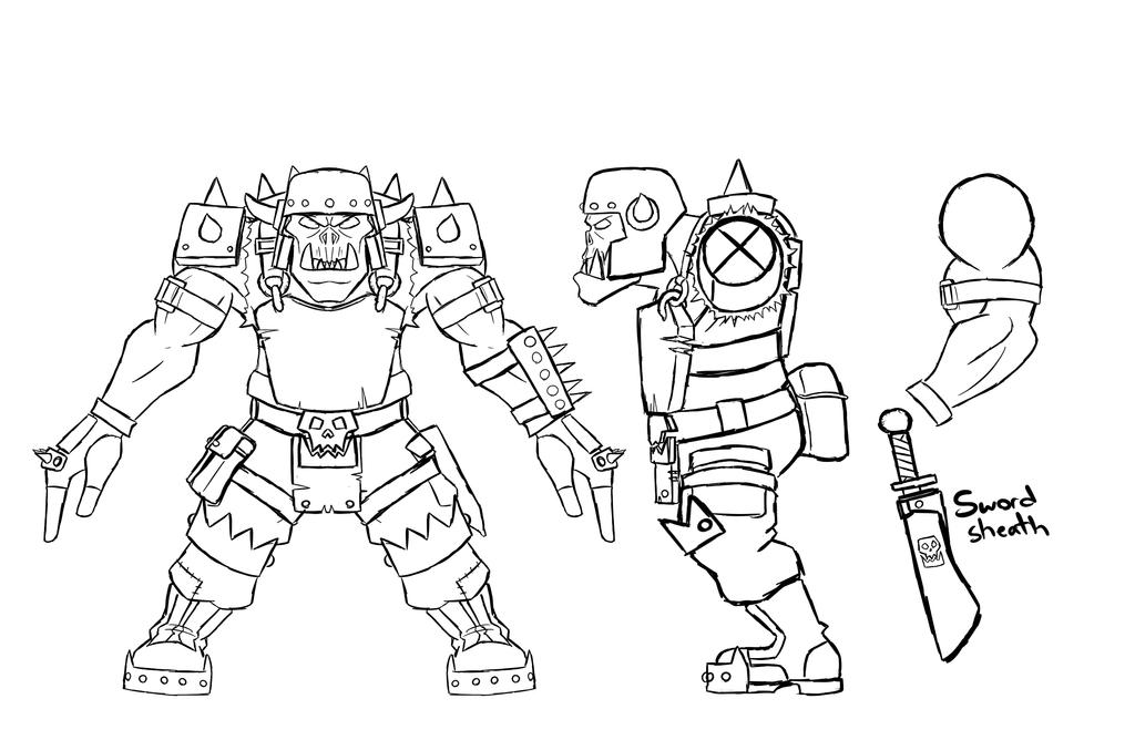 Ork concept sheet by YugoProductions on DeviantArt