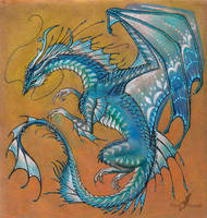 Blue Agate Dragon