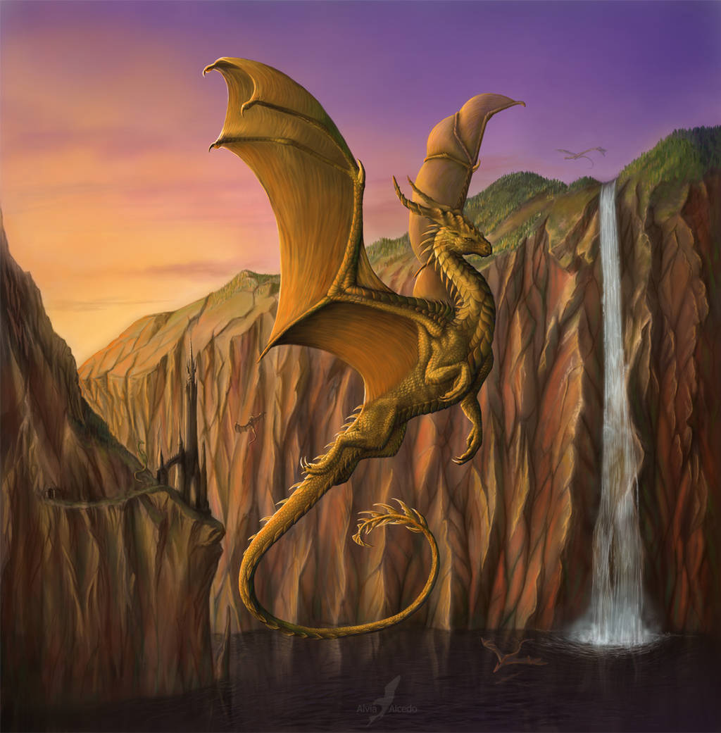 The Dragon Lake by AlviaAlcedo