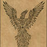 Rising phoenix - tattoo design
