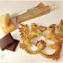 Sweet love candy marzipan  dragons