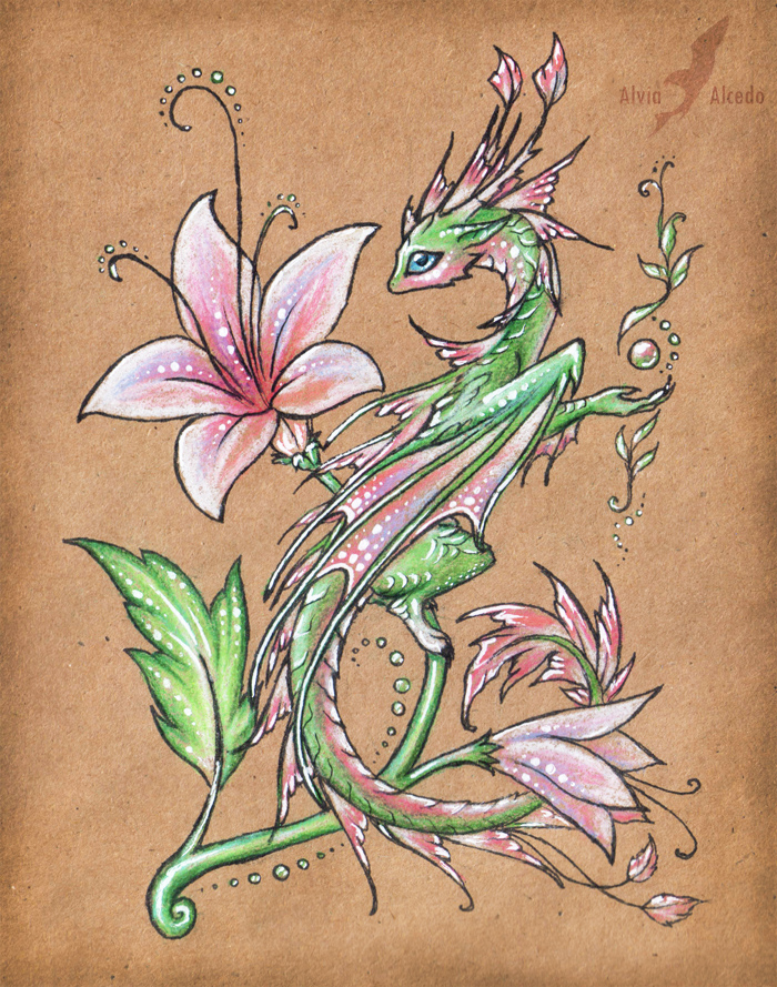 Wild flower dragon