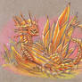 Fire crystal dragon