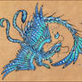 Water dragon  -  tattoo design