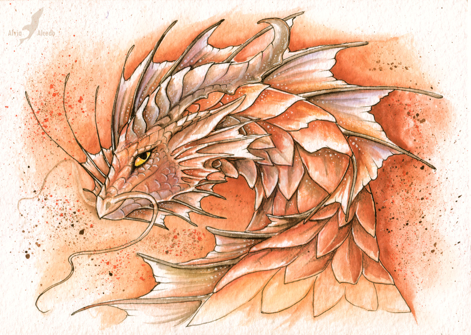 Brown forest dragon