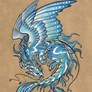 Wind dragon - tattoo design