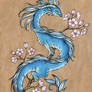 Blue sakura dragon  - design