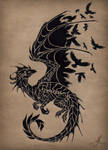 Black raven dragon