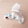White snow baby dragon  miniature