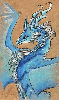 Blue mountain dragoness