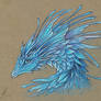 Crystal blue dragoness