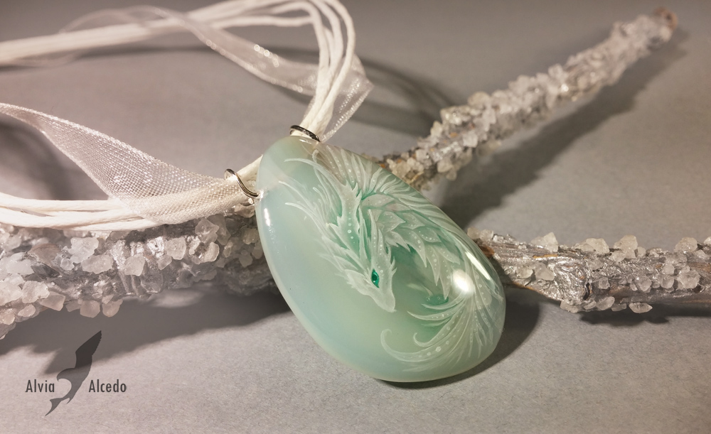 Early spring dragon pendant