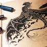 Night raven dragon