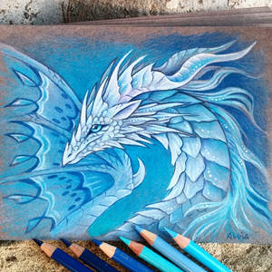 Cold white dragon