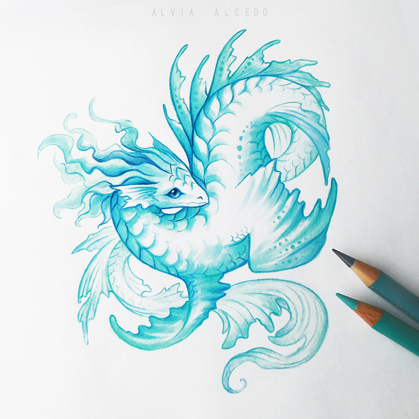Sea Dragon Drawings sea-dragon-drawings