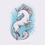 Craft sketches - unicorn