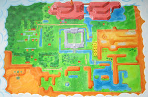 Zelda: A Link to the Past - Light World Map