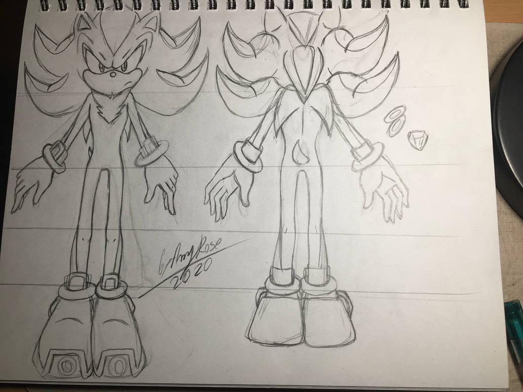 My shadow the hedgehog design by Kelychanartist on DeviantArt