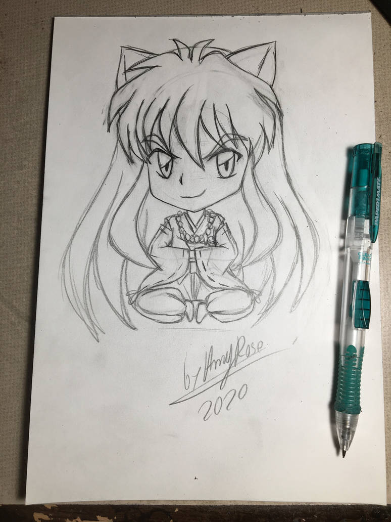 My chibi sketch of inuyasha by Kelychanartist on DeviantArt