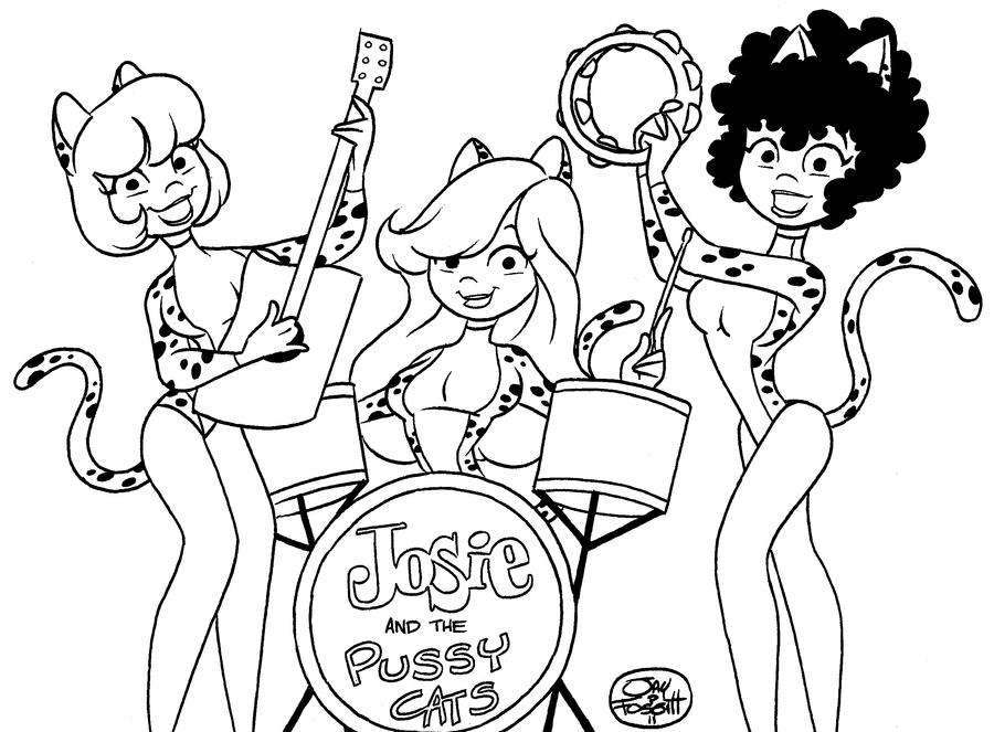Speed draw for Throwback Thursday 2021: Josie and the Pussycats