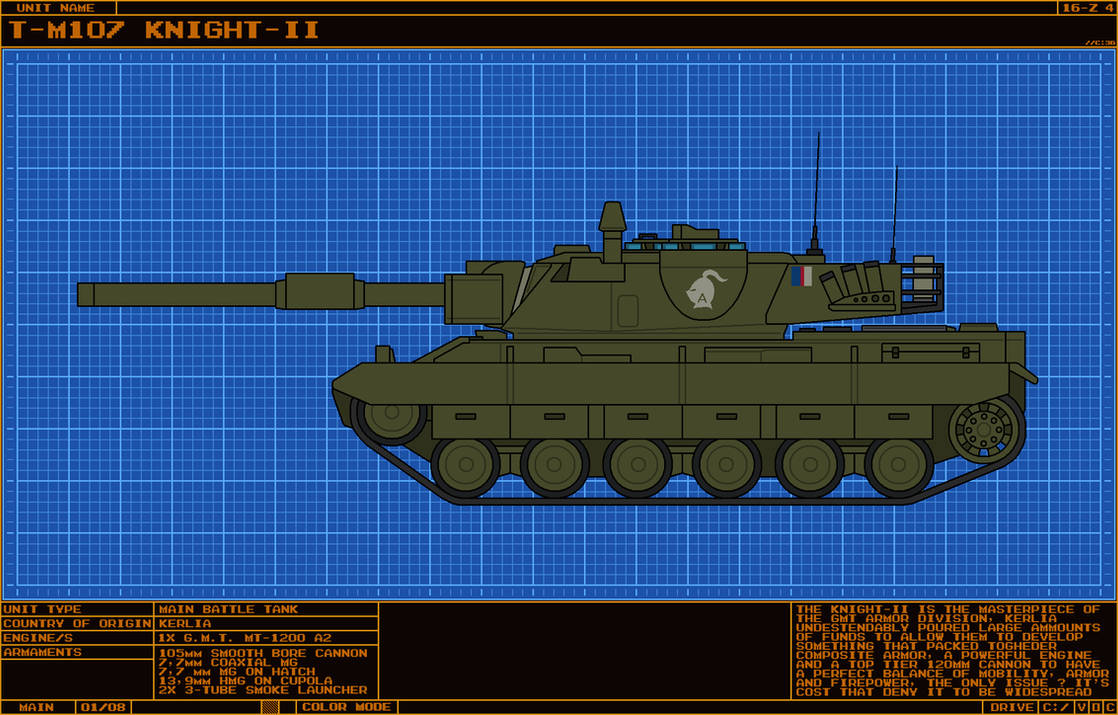 M107 Tank Rack Module Graphic The BATTLEVERSE - T-M107 Knight II by IgorKutuzov on DeviantArt