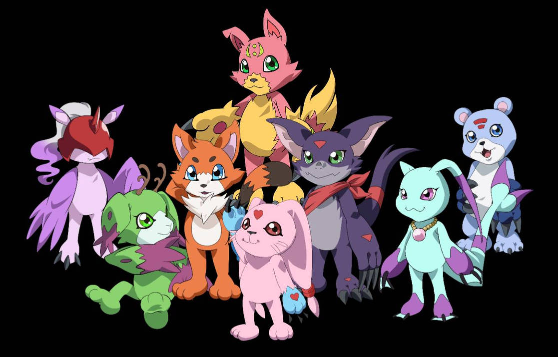 All the rookie (child) Digimon by fdiamond on DeviantArt