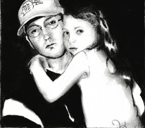 Eminem with daughter Hailie