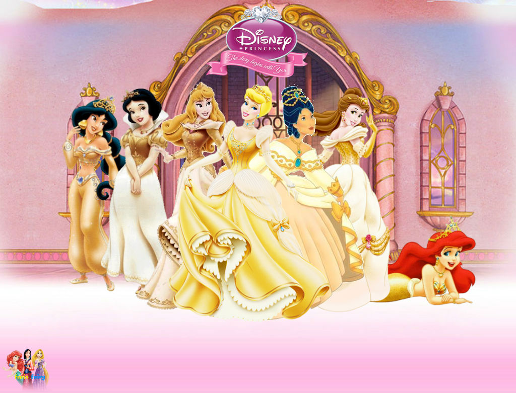 disney princess in gold dress D472 - Belle