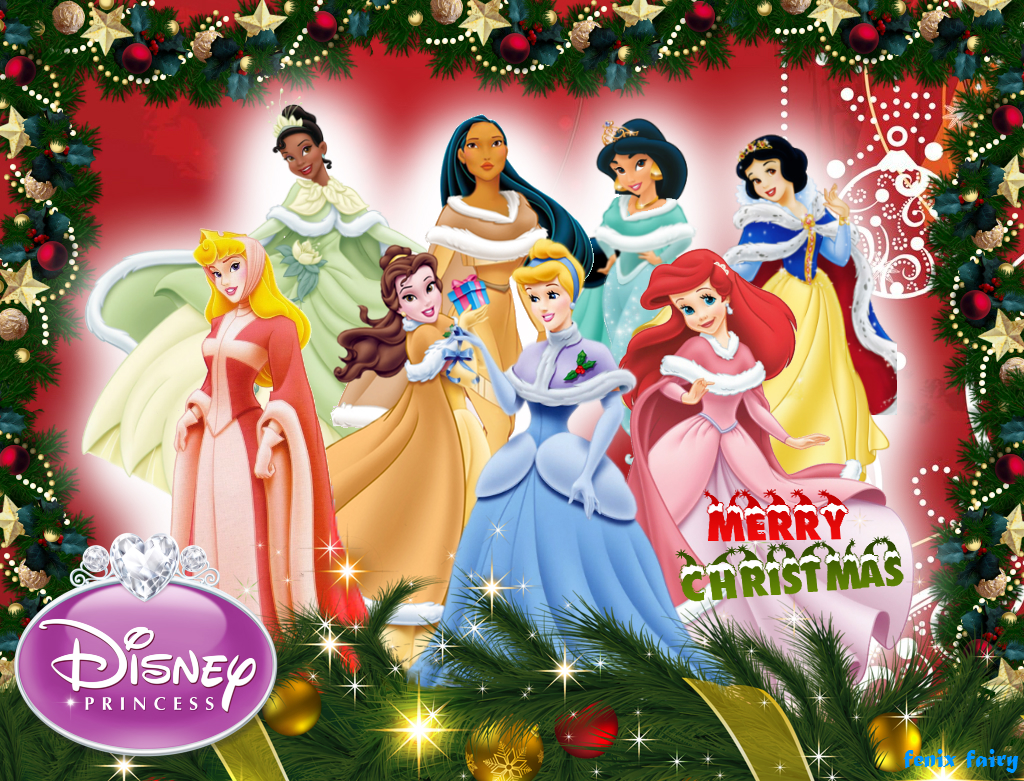 Disney Princess Christmas Wallpaper by fenixfairy on DeviantArt