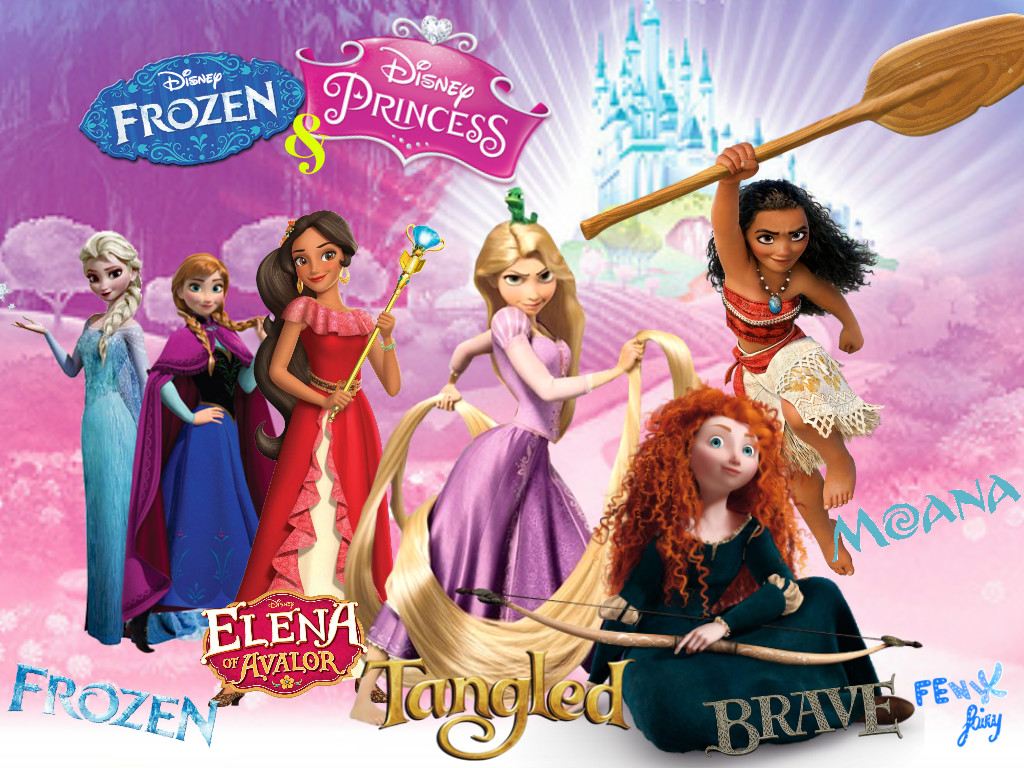 Frozen And Disney Princess Wallpaper New Generatio By Fenixfairy On