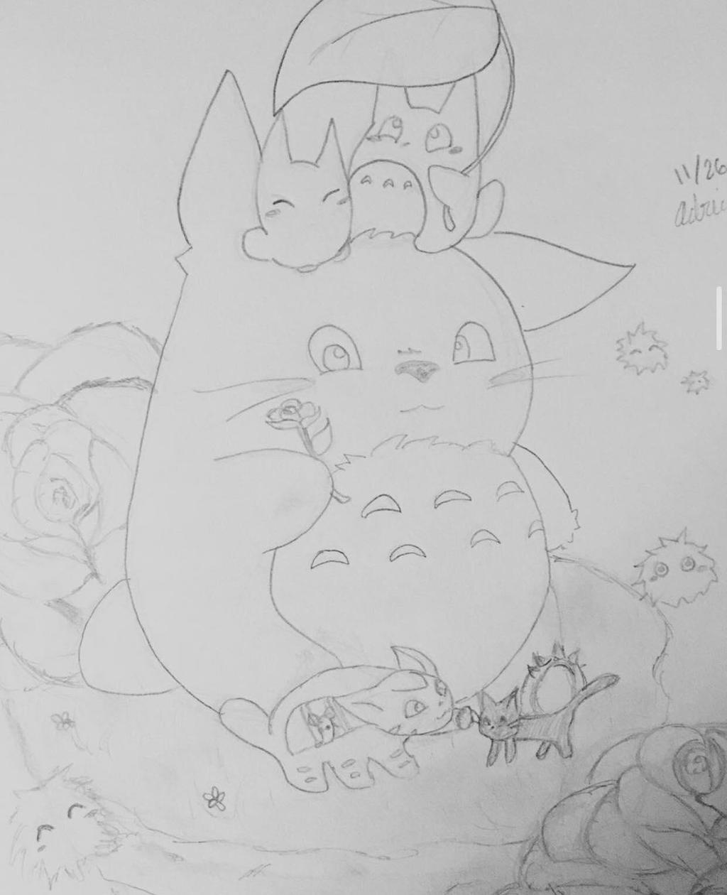 Chibi My Neighbor Totoro By Lunarlightangel On Deviantart Chibi My Neighbor Totoro By Lunarlightangel On Deviantart