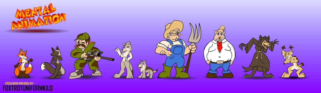 Acmentalman Deviantart Mental animation main cast by FoxtrotUniformKilo1 on DeviantArt