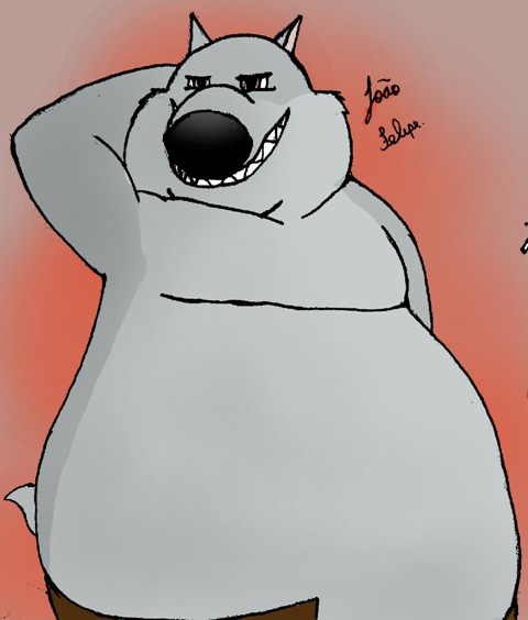 Fat wolf by mortentant on DeviantArt