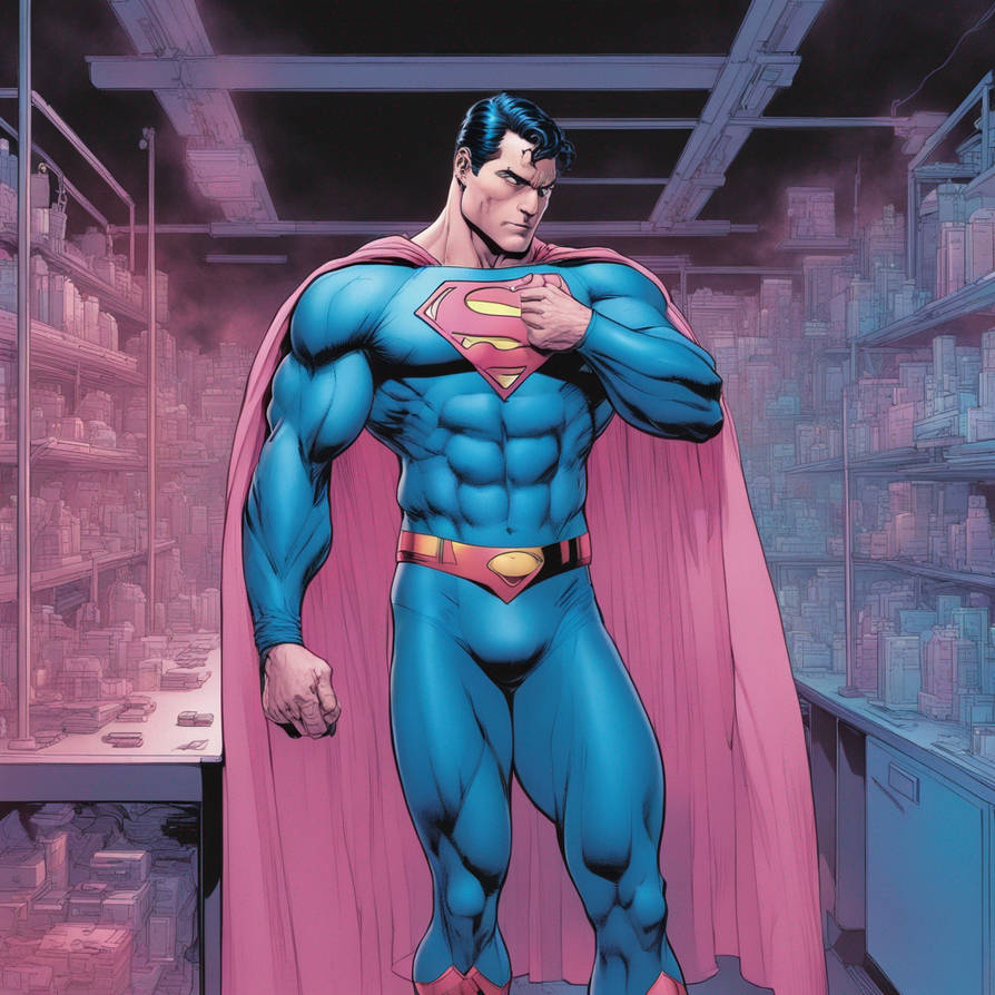 Secret Lab Superman Superman standing in the center of a lab by geeeooo on DeviantArt