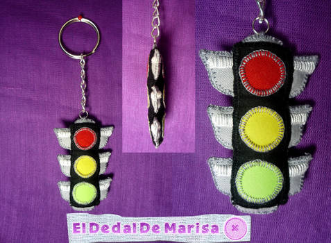 Traffic Light Keychain