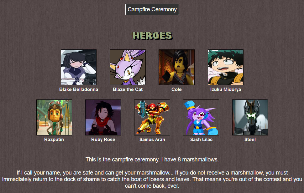 The User Chosen TDI Ep9: Campfire Ceremony Part 1 by DragonMaster77 on ...