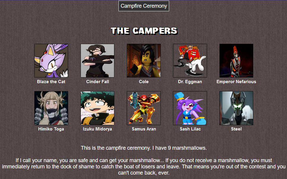 The User Chosen TDI Ep16: Campfire Ceremony Part 1 by DragonMaster77 on ...