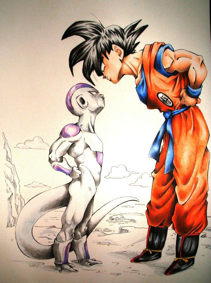 Goku vs Frieza by Tsutsuji14 on DeviantArt