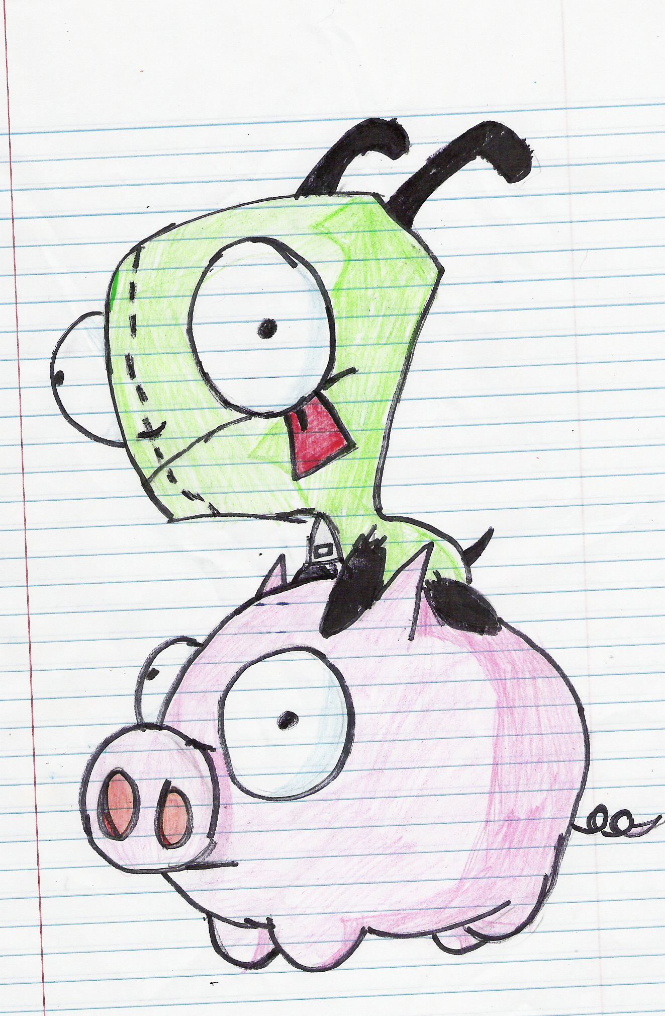 Gir and the pig