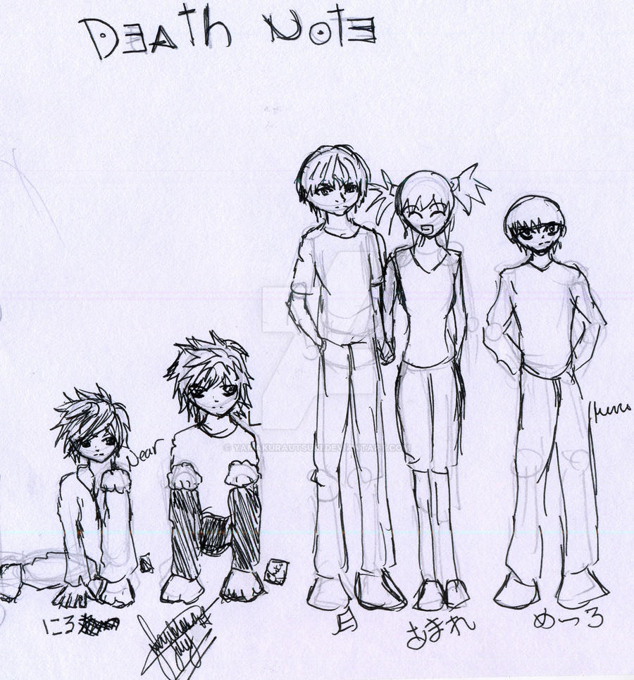 Death Note Cast by yamakurautsuki on DeviantArt