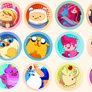 Adventure Time Buttons