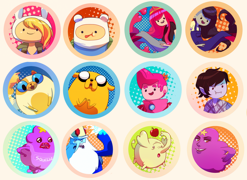 Adventure Time Buttons by tabby-like-a-cat on DeviantArt