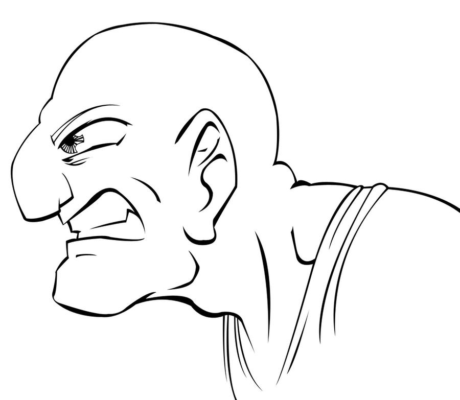 Pure Rage Line Drawing Angry Character Line by PennsylvanniaFlyboy on DeviantArt