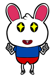 Rubber hose bunny