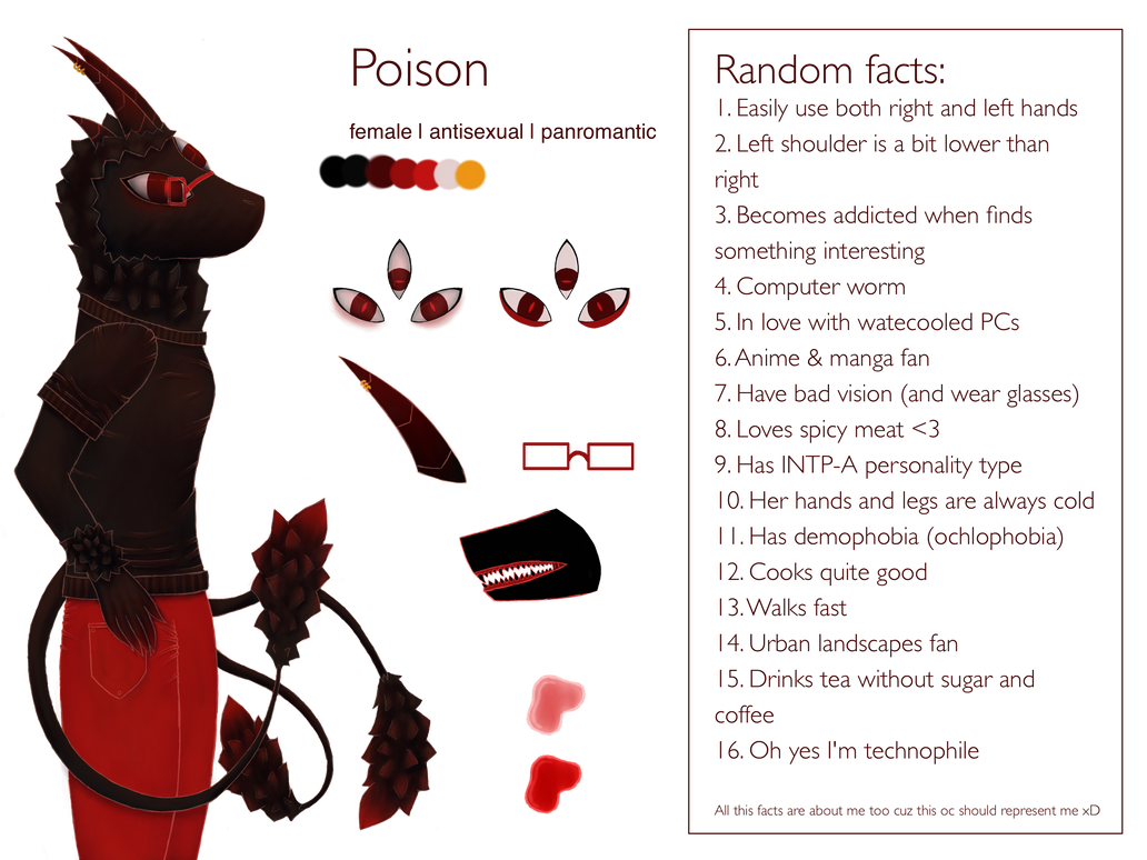 Poison reference sheet by IrishCoffeeCat