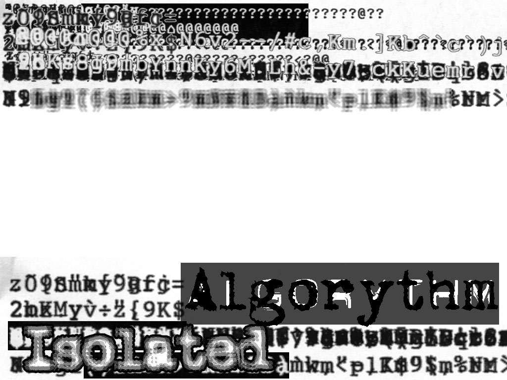 Isolated Algorythm