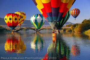 Surrounded by Hot Air Balloons