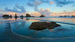 Bandon Beach Sunrise by La-Vita-a-Bella