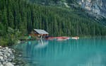 Lake Louise - the boat house by La-Vita-a-Bella