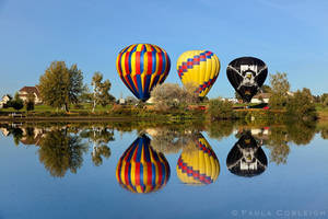 Three Hot Air Balloons